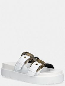 Klapki Versace Jeans Couture  białe damskie 80VA3SM1.ZS190.003