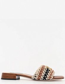 Klapki eleganckie Karl Lagerfeld  brązowe damskie KL80701C.K12