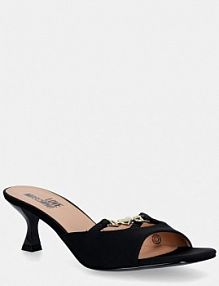 Klapki na szpilce Love Moschino  czarne JA28105G1OIM0000