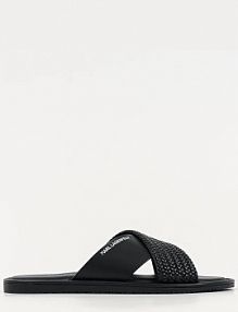 Klapki Karl Lagerfeld  czarne męskie KL70214C.000