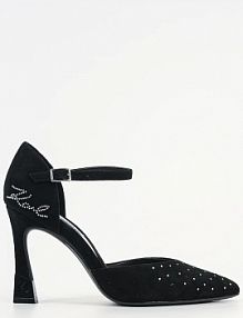 Sandały na szpilce Karl Lagerfeld  czarne KL33504A.50S