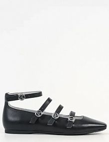 Baleriny Karl Lagerfeld  czarne damskie KL40195.00S