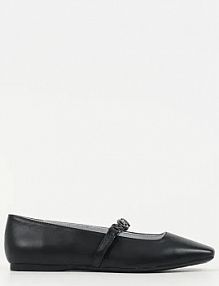Baleriny Karl Lagerfeld  czarne damskie KL40196.00S