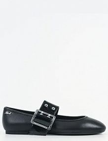 Baleriny Karl Lagerfeld  czarne damskie KL40126.000
