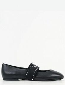 Baleriny Karl Lagerfeld  czarne damskie KL40126A.000