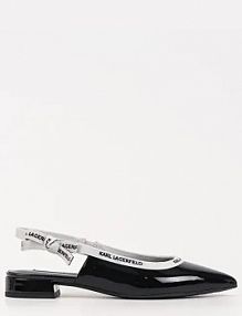Baleriny Karl Lagerfeld  czarne damskie KL40159.1BP