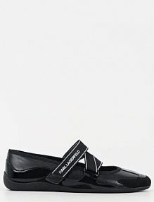Baleriny Karl Lagerfeld  czarne damskie KL66101.3M0