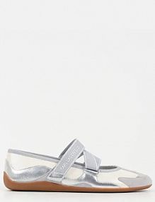 Baleriny Karl Lagerfeld  srebrne damskie KL66101.3SL