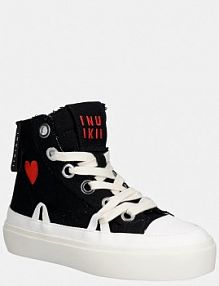 Trampki wysokie Inuikii  czarne damskie 1001.002.0082.000