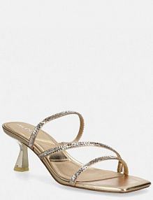 Klapki na szpilce ALDO  złote 14241398.AVELINNE