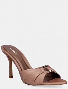 Klapki na szpilce ALDO  brązowe 14241535.JOURNEE