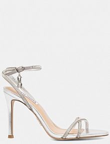 Sandały na szpilce Steve Madden  srebrne 11005123.751