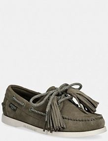 Mokasyny Weekend Max Mara  zielone damskie 2615521014600.KAKI
