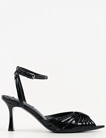 Sandały na szpilce Karl Lagerfeld  czarne KL32703A.000