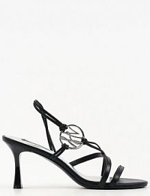 Sandały na szpilce Karl Lagerfeld  czarne KL32702A.000