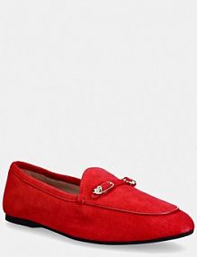 Mokasyny Love Moschino  czerwone damskie JA10031G1OJA0500