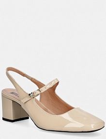 Sandały na słupku Love Moschino  beżowe JA10195G1OIH0104