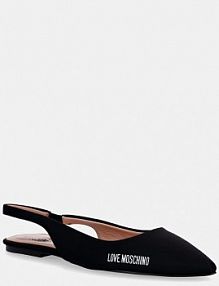 Baleriny Love Moschino  czarne damskie JA11021G1OIM0000