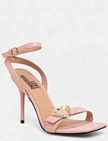 Sandały na obcasie Love Moschino  różowe JA16089G1OIH0600