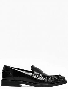 Mokasyny Vanda Novak  czarne damskie Greta.Glossy.Black