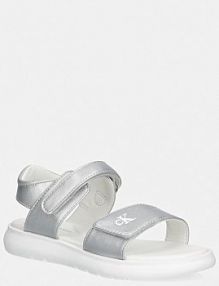 Sandały Calvin Klein Jeans  srebrne dziecięce V1A2.83241.30.34