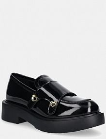 Mokasyny Love Moschino  czarne damskie JA10104G1NIH0000