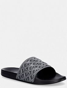 Klapki EA7 Emporio Armani  szare damskie AF15125.7X000109