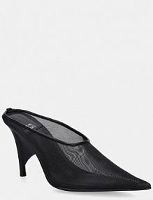 Klapki na szpilce Jeffrey Campbell  czarne U181.01