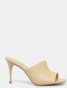 Klapki na szpilce Answear.LAB  beżowe LT2667-1.cjk