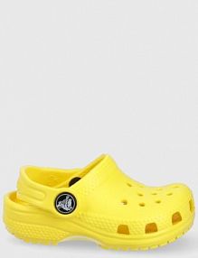 Klapki Crocs  żółte dziecięce DS.CLOG.T.206990.PPYY.G