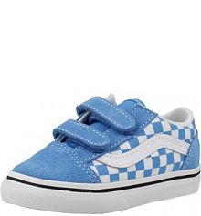 Buty VANS OLD SKOOL V CHECKBOARD Niebieski damskie