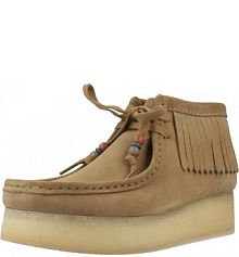CLARKS ORIGINALS WBWEDGE FRINGE Jasnobrązowy damskie