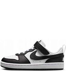 Buty Dziecięce Nike Court Borough Rzepy Dla Dziecka Czarne