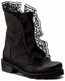 Botki na obcasie R.Polański czarne 