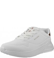 Buty SKECHERS UNO LITE SHIMMER ALONG Biały damskie