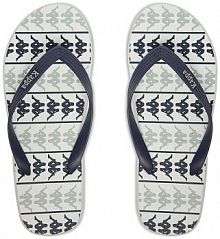 Klapki basenowe Kappa wielokolorowy męskie 371D2UW BLUE MARINE - WHITE - GREY LT LEAD