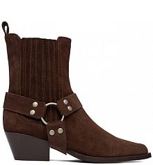Botki na obcasie Badura brązowe EO-CHLOE-25FW002