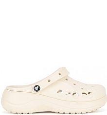 Klapki basenowe Crocs beżowe damskie C-BAYA PLATFORM CLOG 208186-11S W