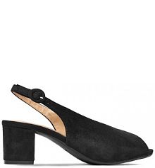Sandały na obcasie Jenny czarne CEO-LS6019-01