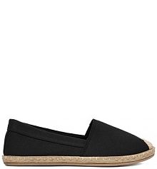 Espadryle Jenny czarne damskie CEO-WSK1609-20