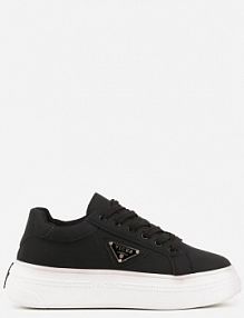 Czarne Chunky Sneakersy VICES na Platformie z Ozdobą w Kształcie Gwiazdki Anatale damskie