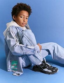 Lekkie buty trekkingowe Reserved czarne dziecięce 020IM-99X