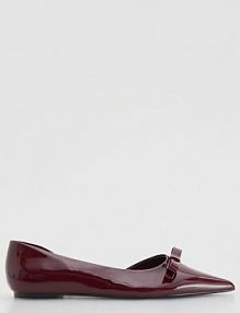 Baleriny z kokardkami Reserved bordowe damskie 423ID-83X