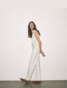 Zamszowe baleriny Reserved beżowe damskie 428ID-80X