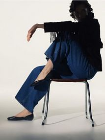 Skórzane baleriny Reserved czarne damskie 754HV-99X