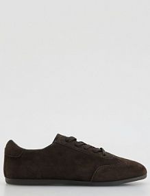 Sneakersy ze skóry owczej Reserved brązowe damskie 762FE-98X