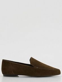 Zamszowe loafersy Reserved zielone 784ID-87X