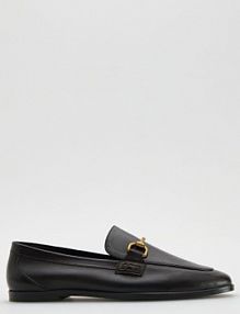 Skórzane loafersy Reserved ciemnobrązowe 789FE-89X