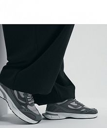 Sneakersy z detalami z imitacji zamszu House szare męskie 071IU-85X