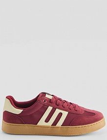 Bordowe sneakersy z kremowymi wstawkami House kasztanowy damskie 381JM-83X